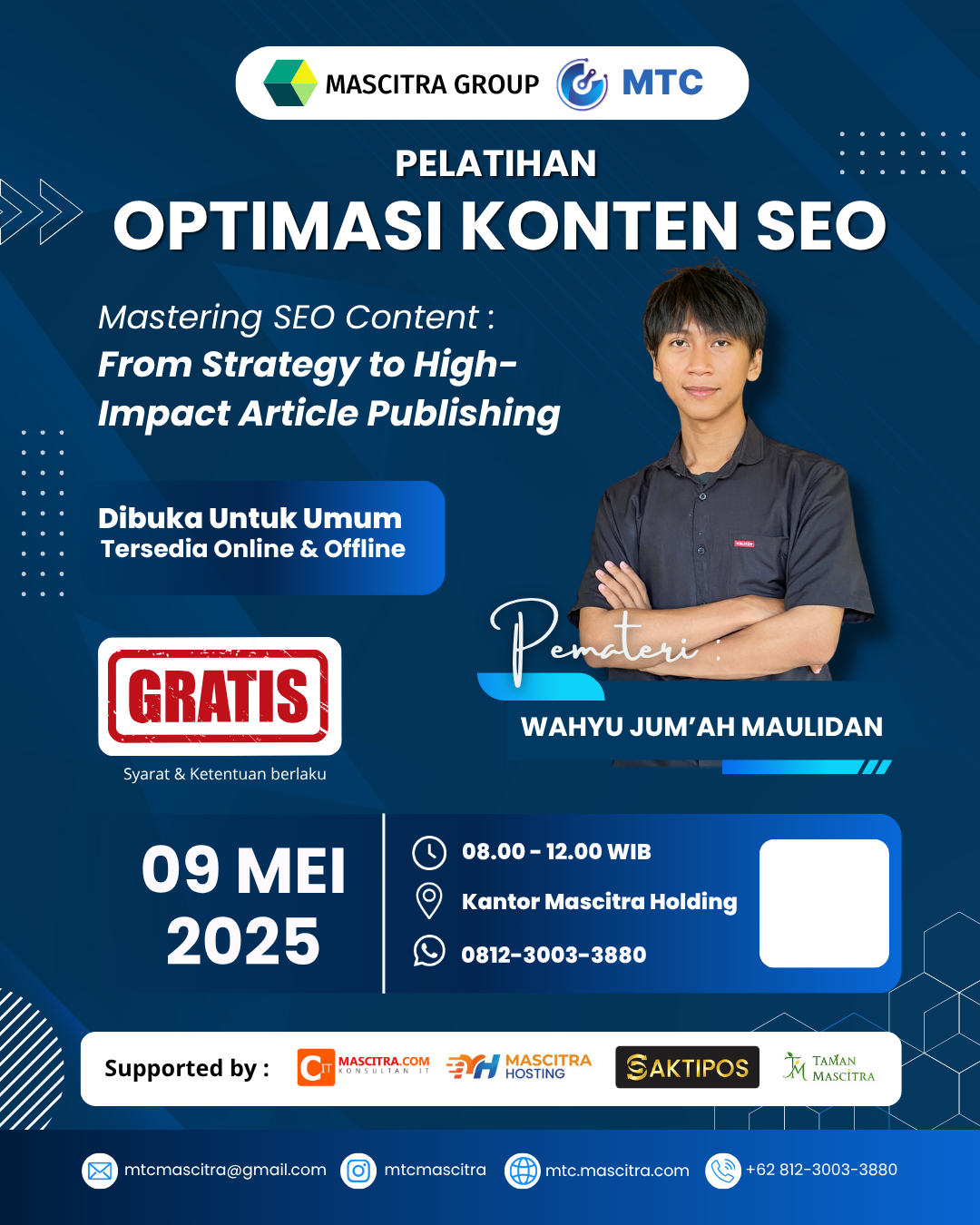 Banner untuk Pelatihan Optimasi Konten SEO